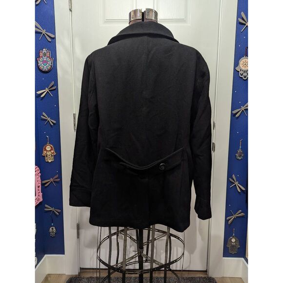 Old Navy Double Breasted Wool Blend Military Style Peacoat - Picture 4 of 15